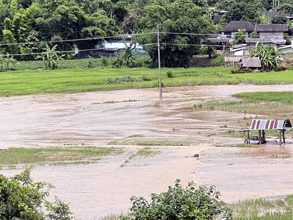 ชาวนาบ้านกุงไม้สักระทึก ฝนตกหนักต่อเนื่องหวั่นน้ำท่วมไม่หยุด