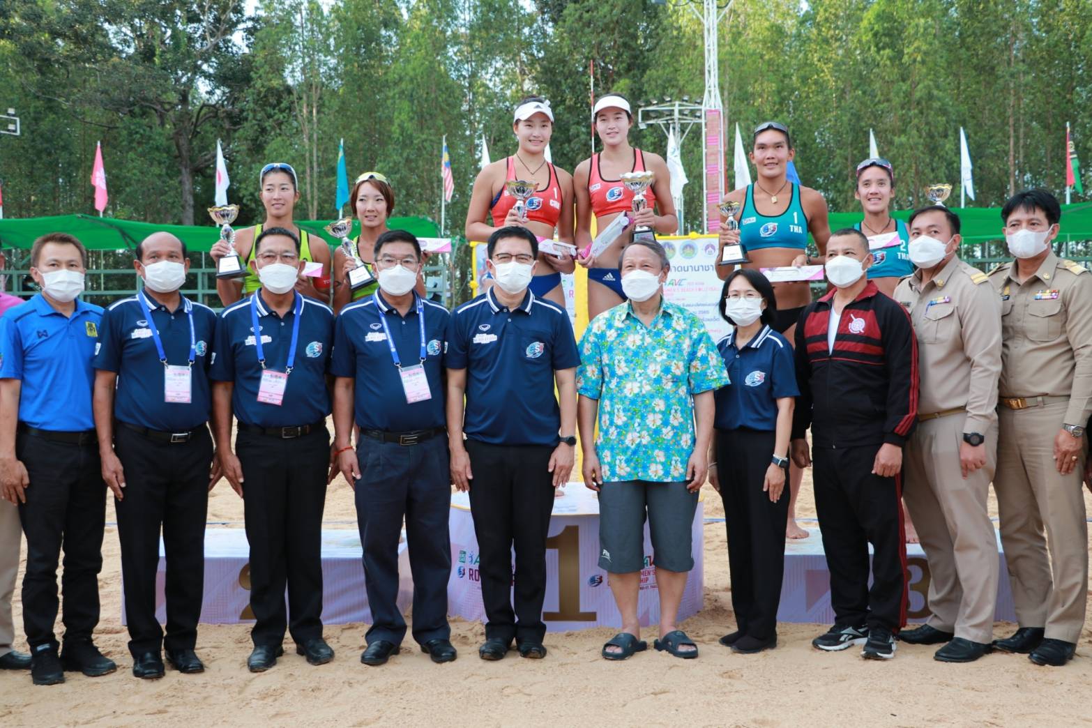จีนชนะเลิศการแข่งขันวอลเล่ย์บอลชายหาดนานาชาติ AVC Asian Beach Tour Roi-Et Open