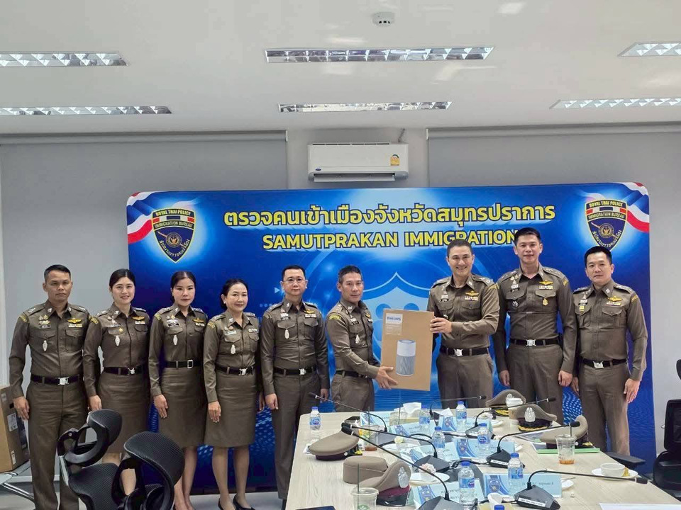 ผบก.ตม.3​ตรวจเยี่ยมตม.จว.สมุทรปราการ​