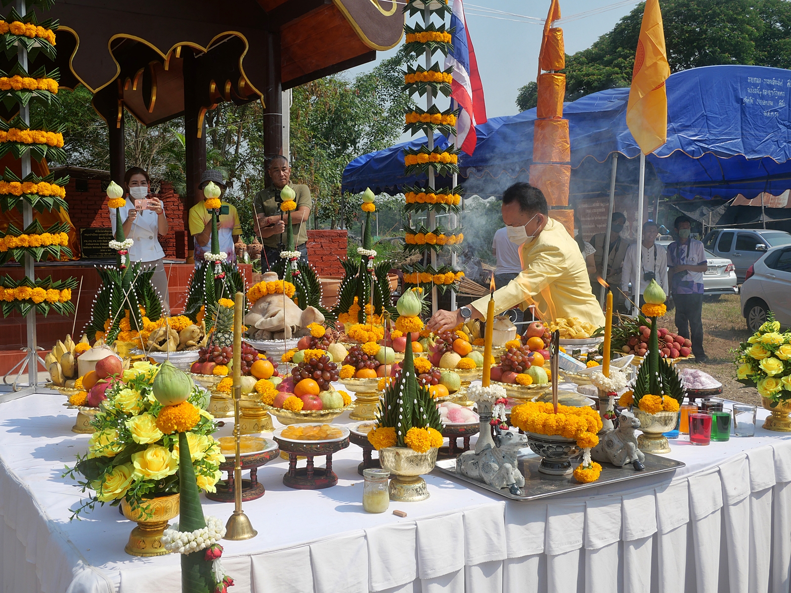 พะเยาฉลองสมโภชพระรูปพญางำเมืองมหาเทวีอั้วเชียงแสนประดิษฐาน ณ โบราณสถานสบร่องขุย