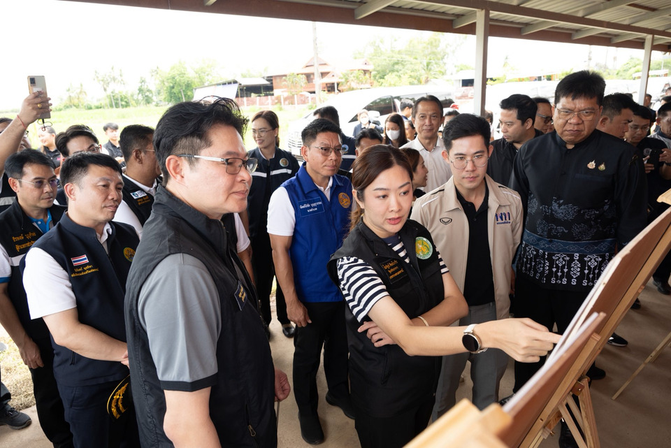 "ปิยะรัฐชย์" ติดตามโครงการผันน้ำคลองละวาน–ละมุง–บึงช่อ เสริมบริหารจัดการน้ำ ลดเสี่ยงอุทกภัยพื้นที่เกษตร