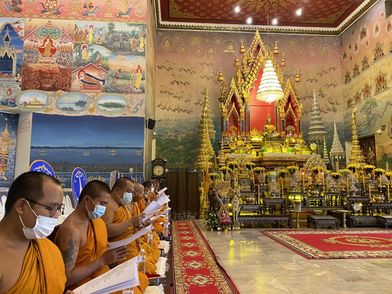 จังหวัดหนองคาย จัดพิธีสวดพระพุทธมนต์และเจริญจิตภาวนา เนื่องในวันคล้ายวันสวรรคต พระบาทสมเด็จพระจุลจอมเกล้าเจ้าอยู่หัว 23 ตุลาคม 2563 