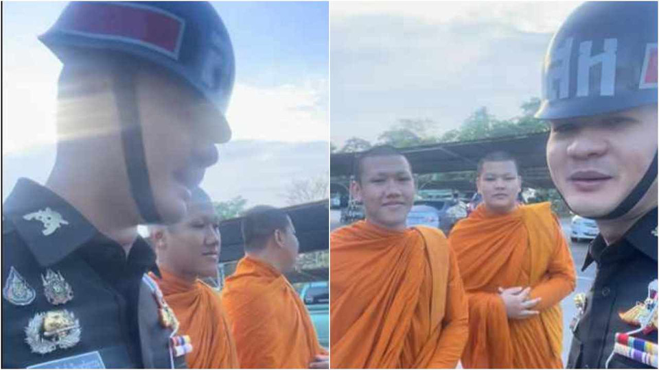 โครตได้ใจ! ทหารหนุ่มเจอสามเณร 2 รูป ตั้งใจถอดสบง ลาสิกขา สมัครทหารออนไลน์ ขอรับใช้ชาติ