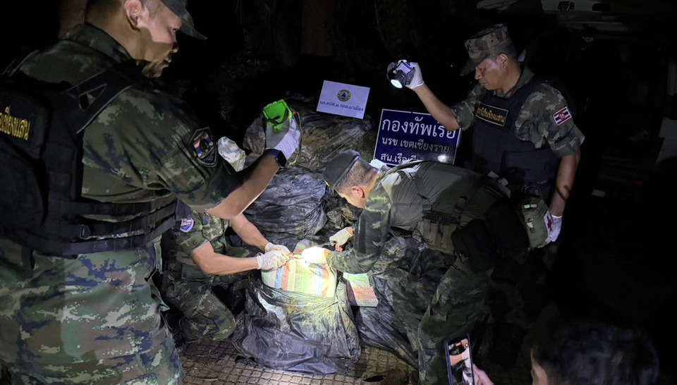 กองกำลังผาเมืองสกัดขบวนการยาเสพติดริมโขงเชียงแสน ยึดยาบ้า 10 ล้านเม็ด