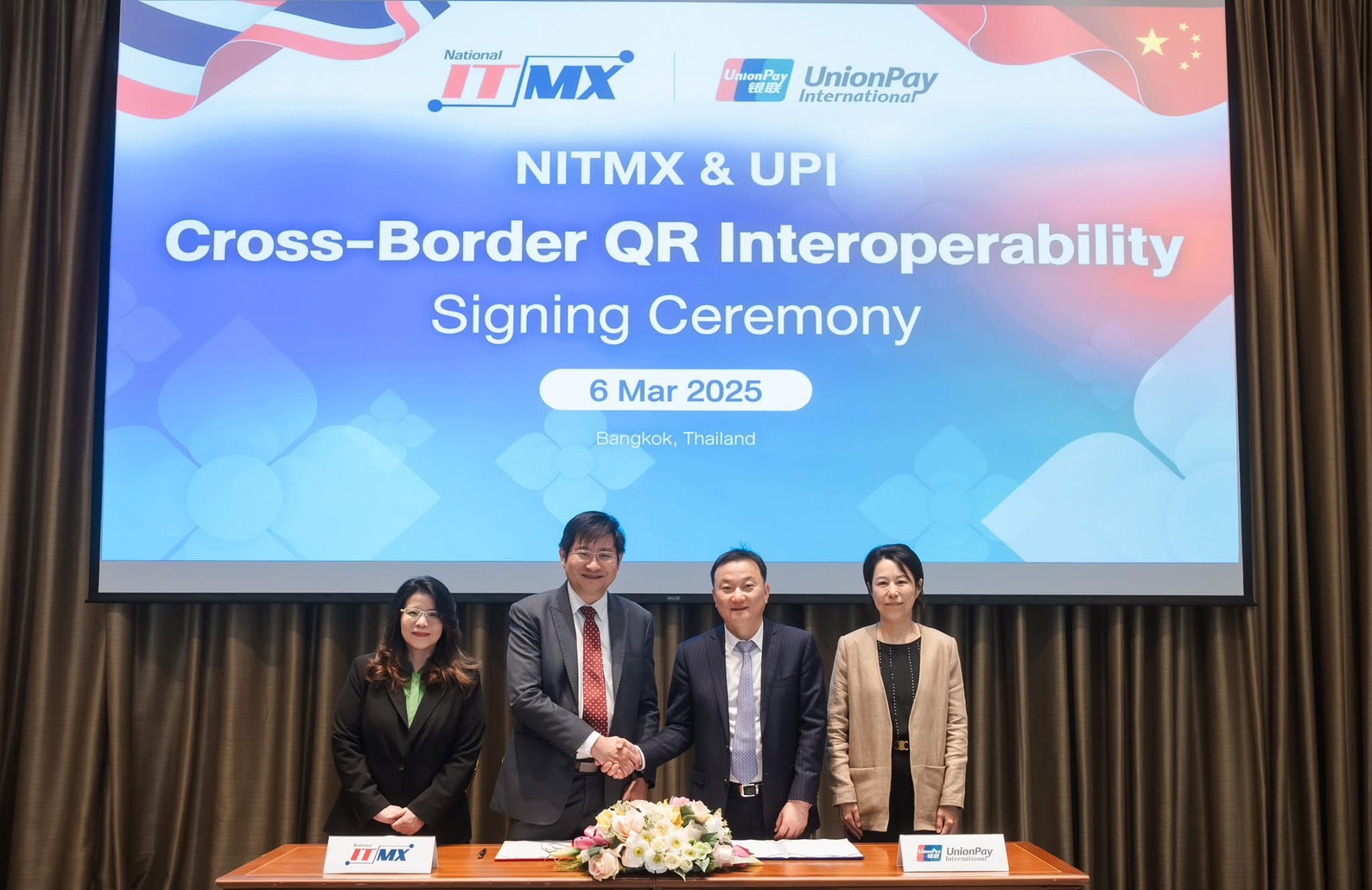 NITMX จับมือ UnionPay ผนึกกำลังขยายบริการชำระเงินผ่าน QR PromptPay เจาะตลาดนักท่องเที่ยวจีนในไทย