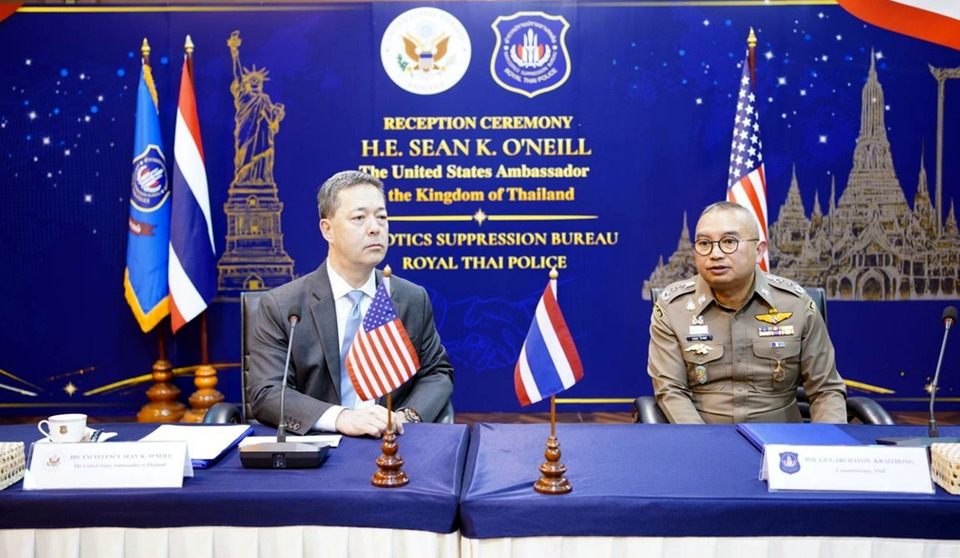 ทูตสหรัฐฯ ประจำไทย เยือน บช.ปส. ผนึกกำลังปราบยาเสพติดข้ามชาติ ยกระดับความร่วมมือ 34 ปี