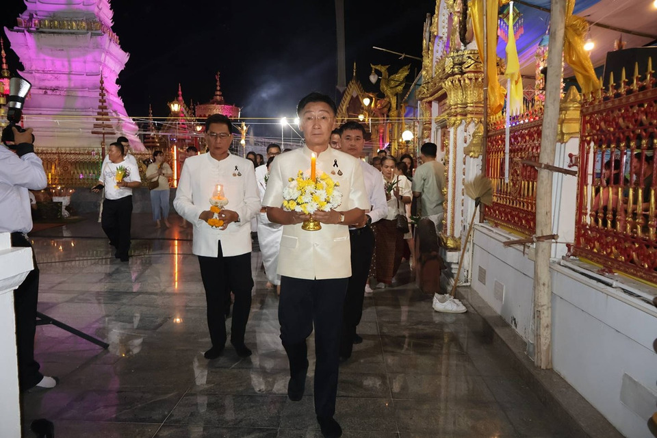 ยโสธรจัดใหญ่ มาฆบูชา 2569 แห่ห่มผ้าพระธาตุพระอานนท์ เวียนเทียนแน่นวัดมหาธาตุ