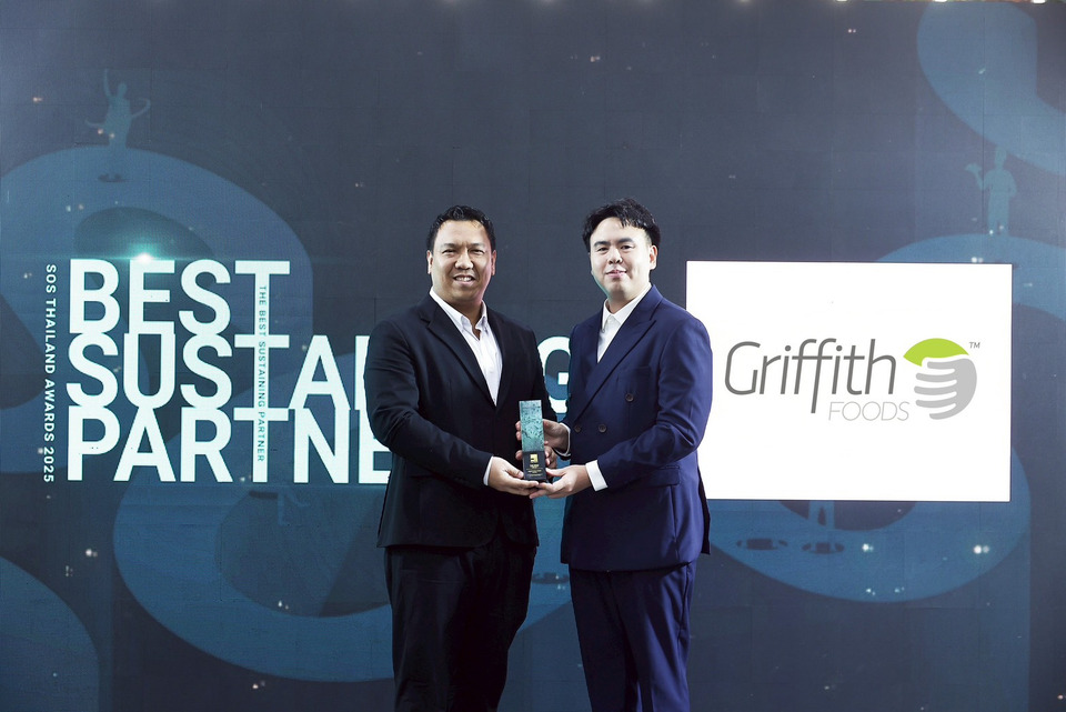 กริฟฟิทท์ ฟู้ดส์ ประเทศไทย คว้ารางวัล “The Best Sustaining Partner Award 2025” 