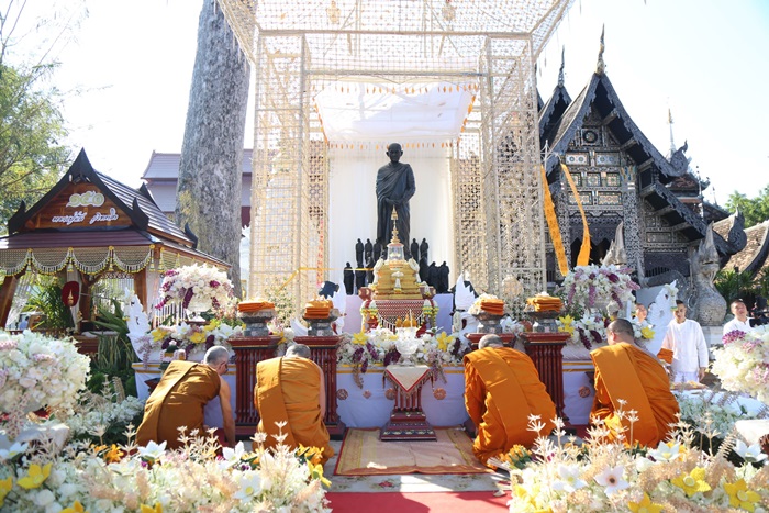 วัดเจดีย์หลวงบำเพ็ญกุศล “หลวงปู่มั่น” 150ปีชาตกาล เจริญสมาธิภาวนาสันติภาพ