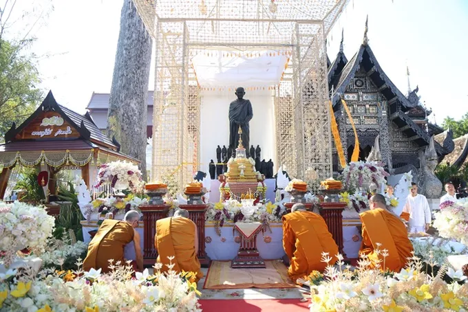 วัดเจดีย์หลวงบำเพ็ญกุศล “หลวงปู่มั่น” 150ปีชาตกาล เจริญสมาธิภาวนาสันติภาพ