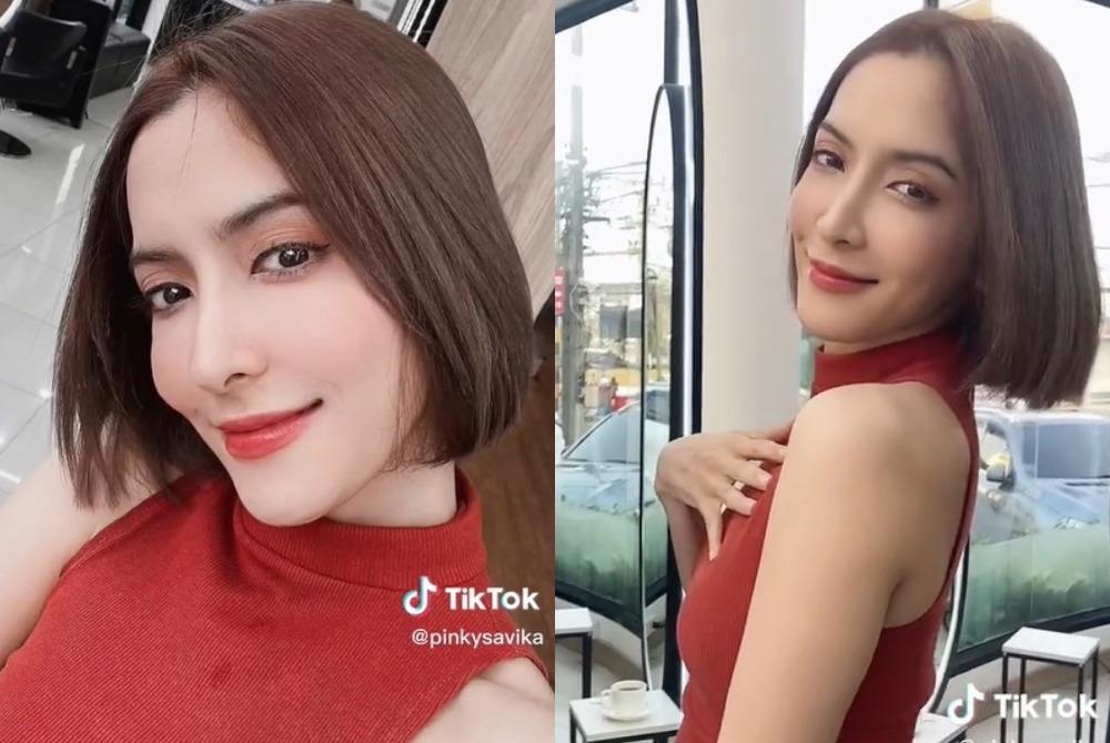 พิ้งกี้ สาวิกา แจกความสดใสลุคใหม่ผมสั้น