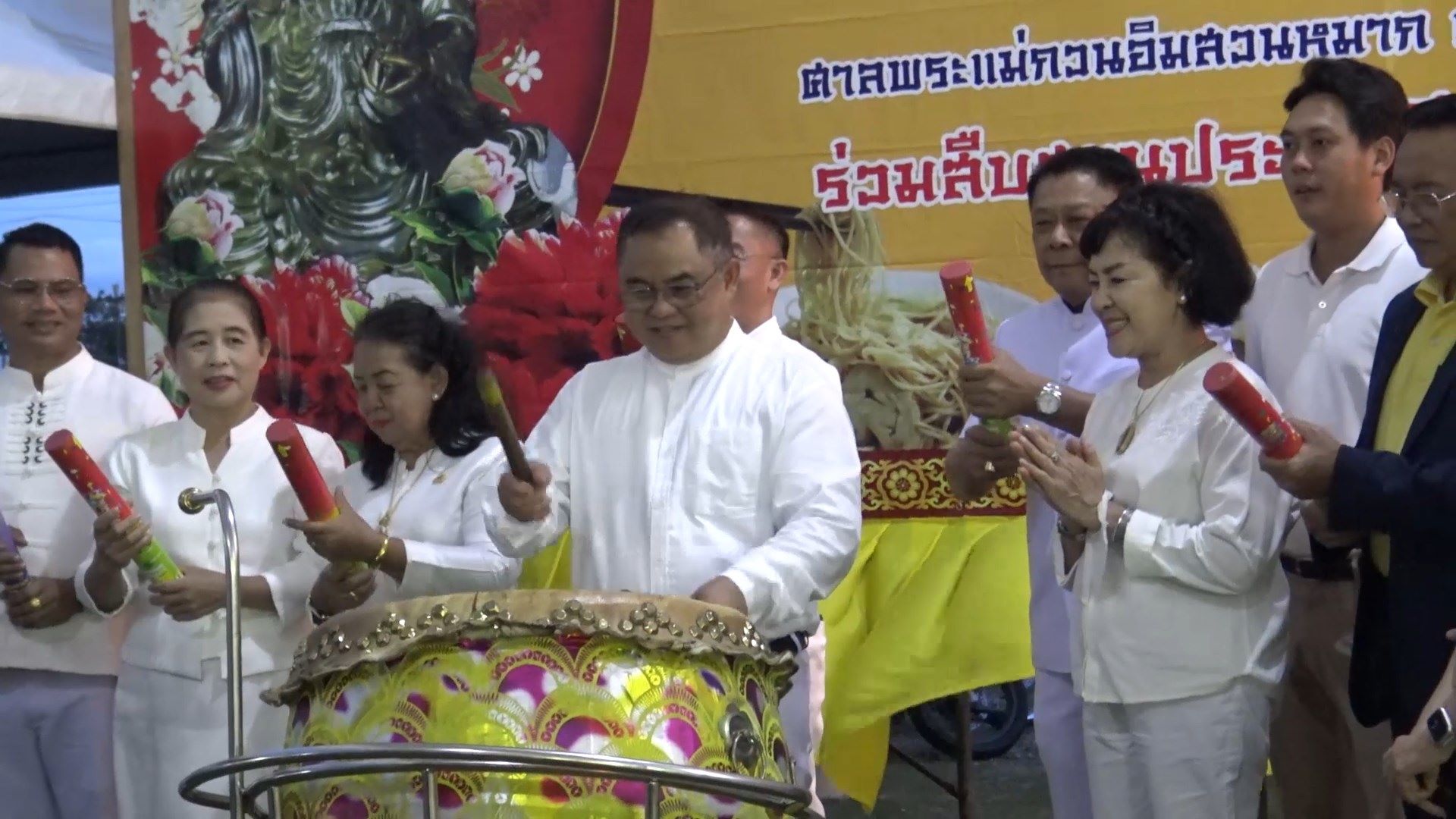 รองผู้ว่าฯสงขลาลั่นกลองเปิดงานเทศกาลถือศีลกินเจ