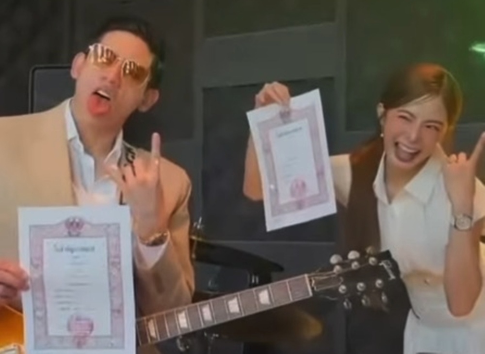'มายด์ ลภัสลัล' สะใภ้สิงห์เต็มตัว โชว์ใบทะเบียนสมรส 'พาย สุนิษฐ์' 