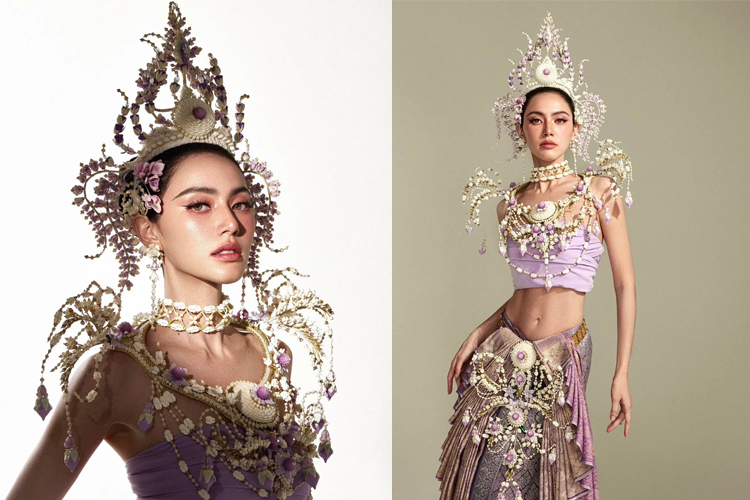สวยสะกดสายตา! “ใหม่ ดาวิกา” สวมชุดไทยรับเทศกาลสงกรานต์  