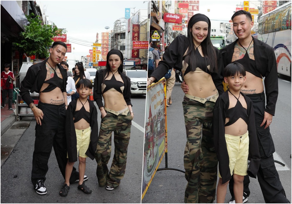 ทำถึงเกิน! "แพท ณปภา" จับ "น้องเรซซิ่ง - พี" คัฟเวอร์ชุด "ลิซ่า" โพสท่าถนนเยาวราช
