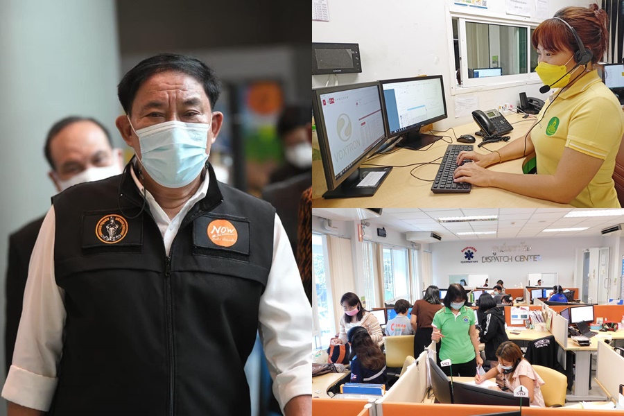 ศูนย์เอราวัณ กทม.เพิ่มสายด่วน 1669 เป็น 60 คู่สาย        ยกระดับศักยภาพรับ-ส่งผู้ป่วย