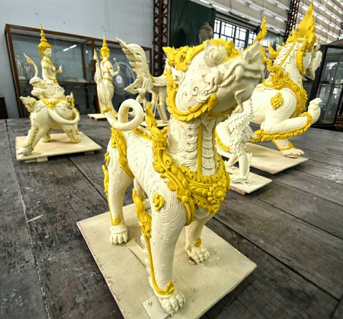 สัตว์หิมพานต์สู่ป่าหิมพานต์พระเมรุมาศ