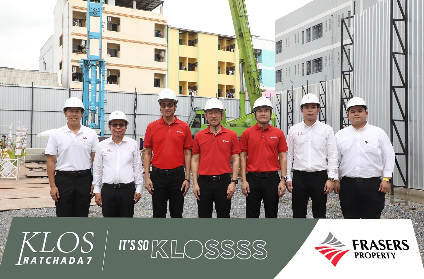  เฟรเซอร์ส พร็อพเพอร์ตี้ (ประเทศไทย) จัดพิธีบวงสรวงและลงเข็มฤกษ์ โครงการ KLOS Ratchada 7 