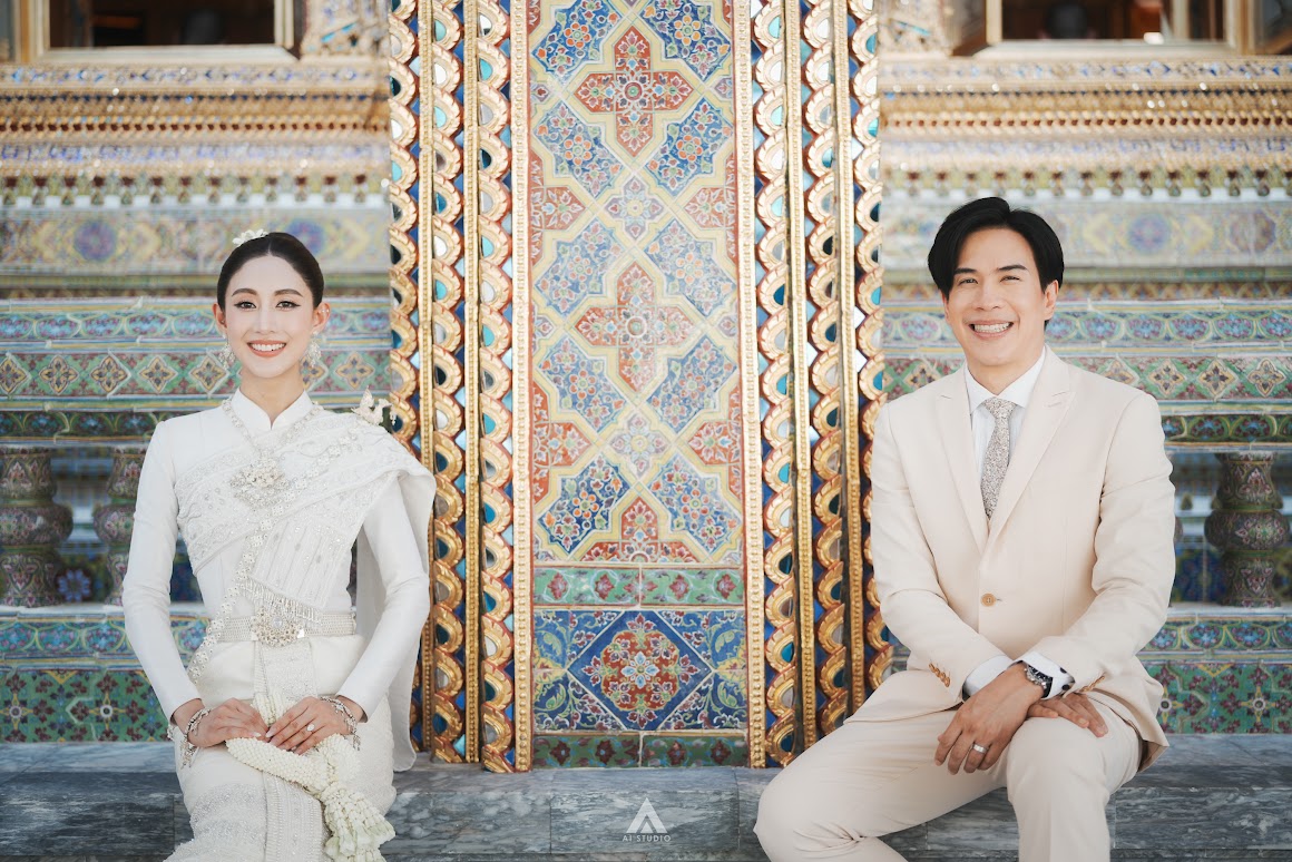 เริ่มต้นชีวิตคู่! เปิดภาพหวาน “บอล อัศนัย-ลูกเกด ดรัล” เข้าพิธีสงฆ์ที่วัดราชบพิธฯ