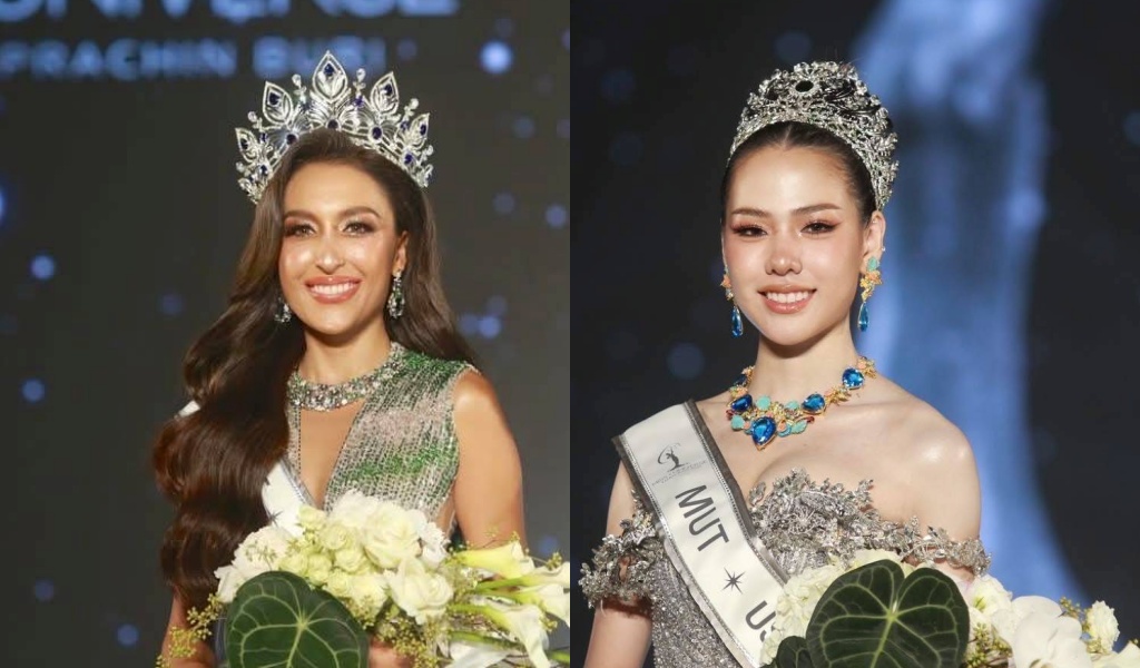 "ซาร่า ดวงเดือน" คว้ามงกุฎมิสยูนิเวิร์สระยอง 2025 "เนย สมิตา" ซิวมิสยูนิเวิร์สปราจีนบุรี 2025
