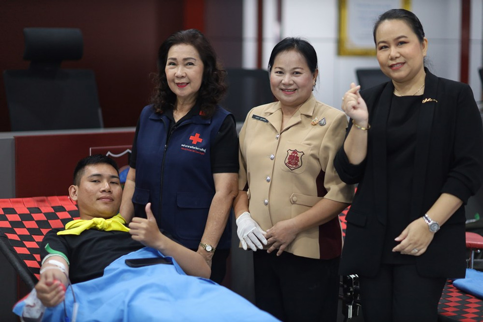 ข้าราชตำรวจจังหวัดกาฬสินธุ์ ร่วมกันบริจาคโลหิตถวายเป็นพระราชกุศล “สมเด็จพระพันปีหลวง” 