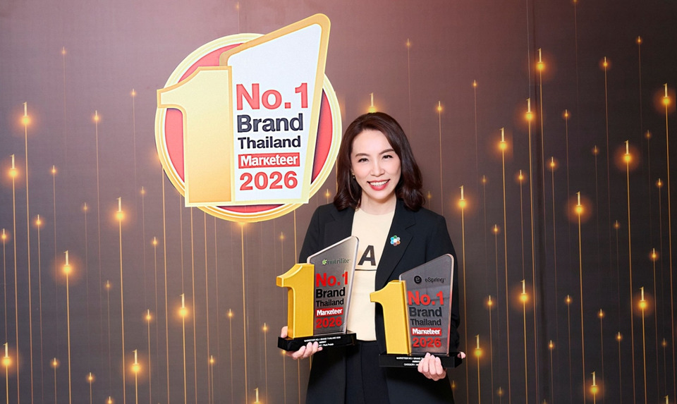 แอมเวย์ คว้า Marketeer No.1 Brand Thailand 2026 ปีที่ 4 ยืนหนึ่งโปรตีนพืช-เครื่องกรองน้ำ