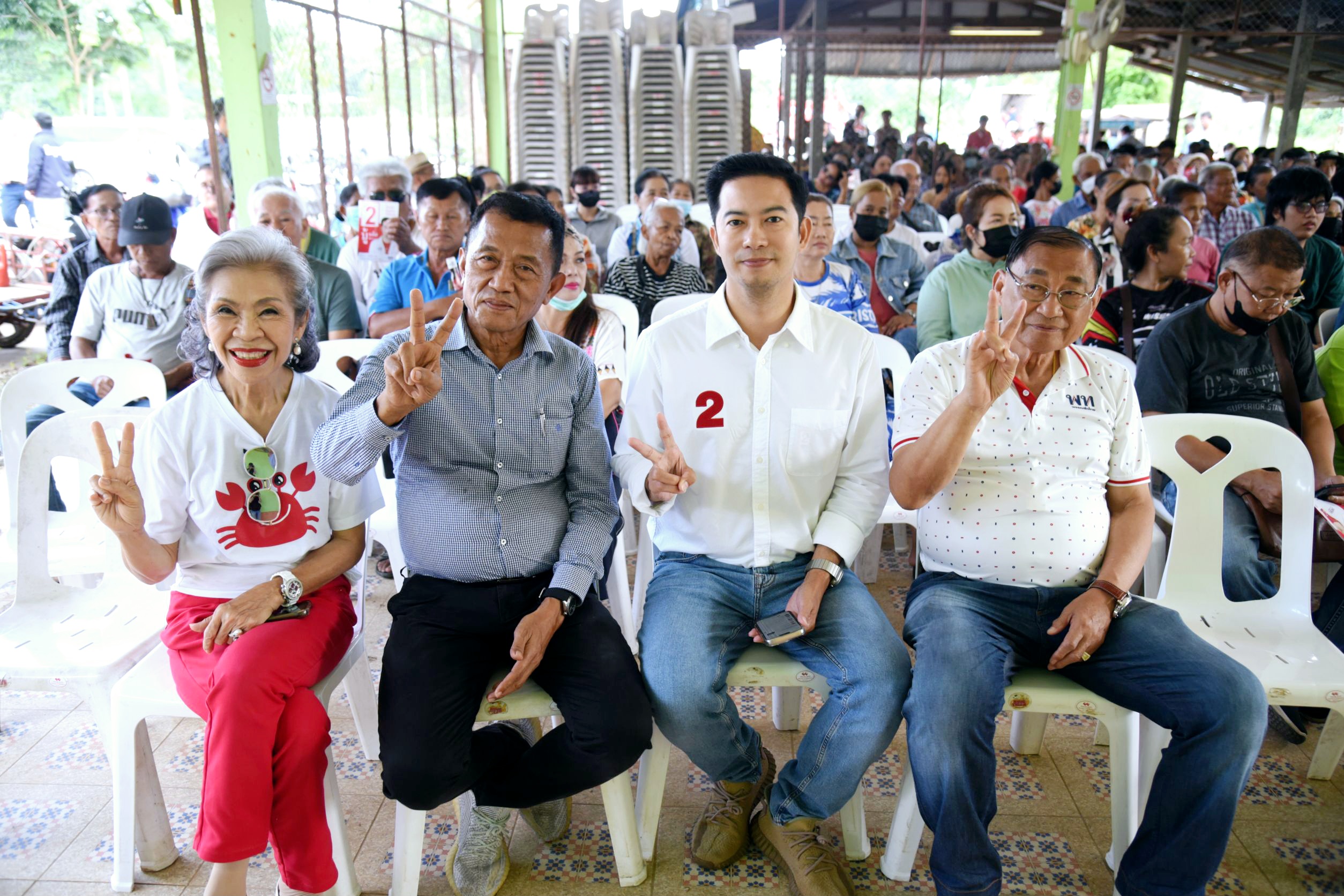 “แกนนำพท.” ลุยจัดปราศรัยย่อยโค้งสุดท้ายขอคะแนนเลือก “จเด็ศ” เบอร์ 2 ช่วยงานรบ.ทำทันที ไม่ต้องรอ ปี 70 