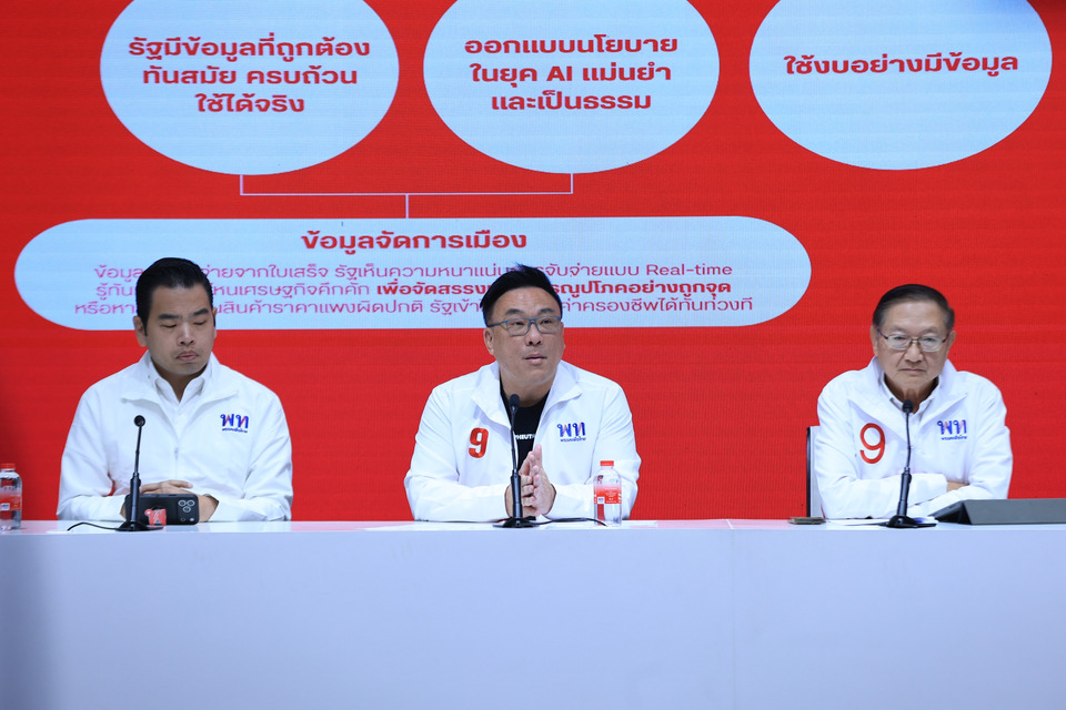 “เพื่อไทย” แจงยิบนโยบายแจกเงินล้านวันละ 9 คน ลงทุนแค่ 3 พันล้าน แต่ดึงเงินเข้ารัฐหลัก “แสนล้าน” ชูโมเดลตาทิพย์ขจัดคอร์รัปชัน