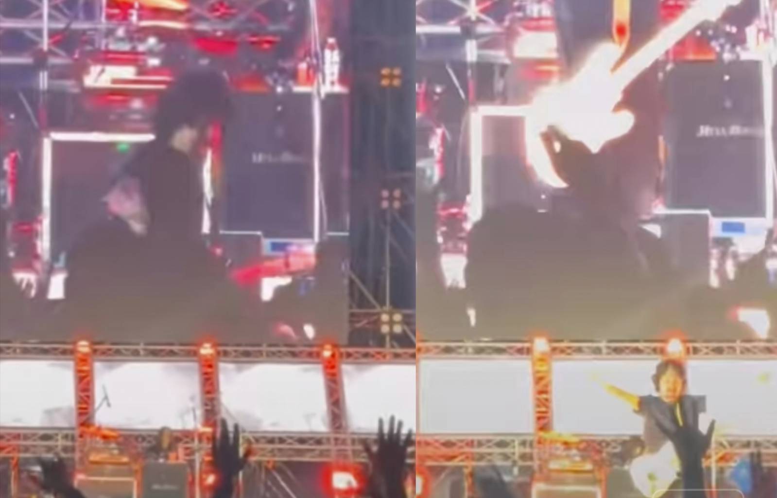 ระทึก!  "เสก โลโซ" ร่วงตกเวทีเคาต์ดาวน์อุดรฯ 