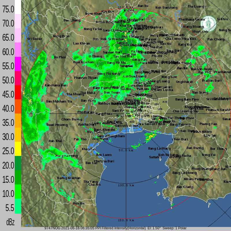 เช้านี้ฝั่งธนฯ ทวีวัฒนา-หนองแขม-บางแค-ตลิ่งชัน-บางพลัด-บางกรวย ฝนเล็กน้อย 
