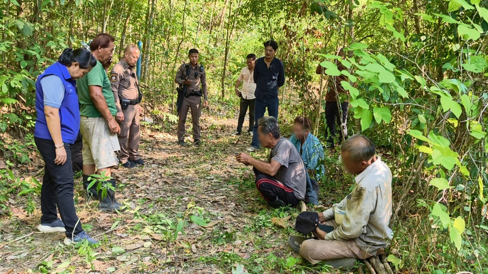 สัตหีบบุกจับลักลอบตัดไม้ป่าพลูตาหลวง รวบ 1 ยึดของกลางเพียบ