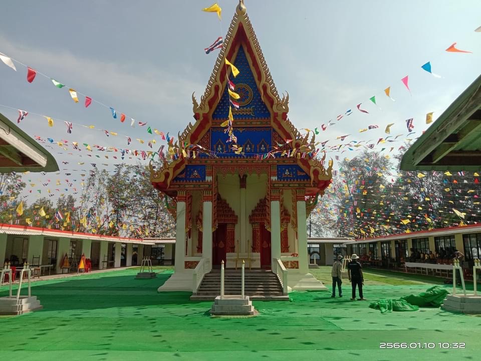 อำเภอบางสะพานน้อยชวนปิดทองฝังลูกนิมิตรวัดบางเบิดช่วงตรุษจีน