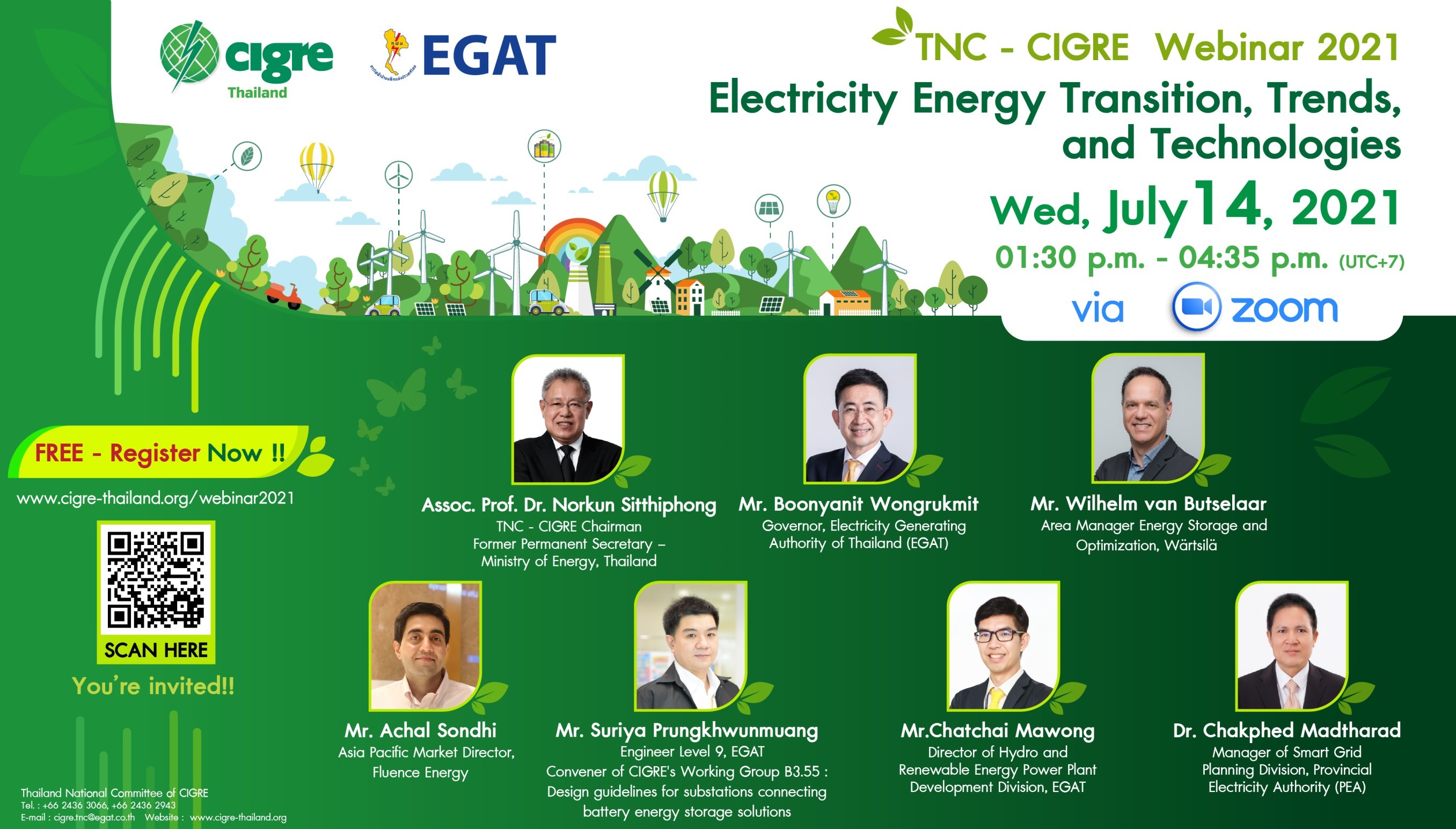 อัปเดตเทรนด์พลังงานไฟฟ้าแห่งอนาคตจากผู้เชี่ยวชาญระดับโลกในงาน TNC - CIGRE WEBINAR 2021 