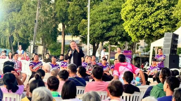 'ชัยวุฒิ'อดีต รมต.ดิจิทัล ฯ -รองหัวหน้าพรรค พปชร.ลงพื้นที่ช่วย'รองเอ็ด'เบอร์ 2 หาเสียง