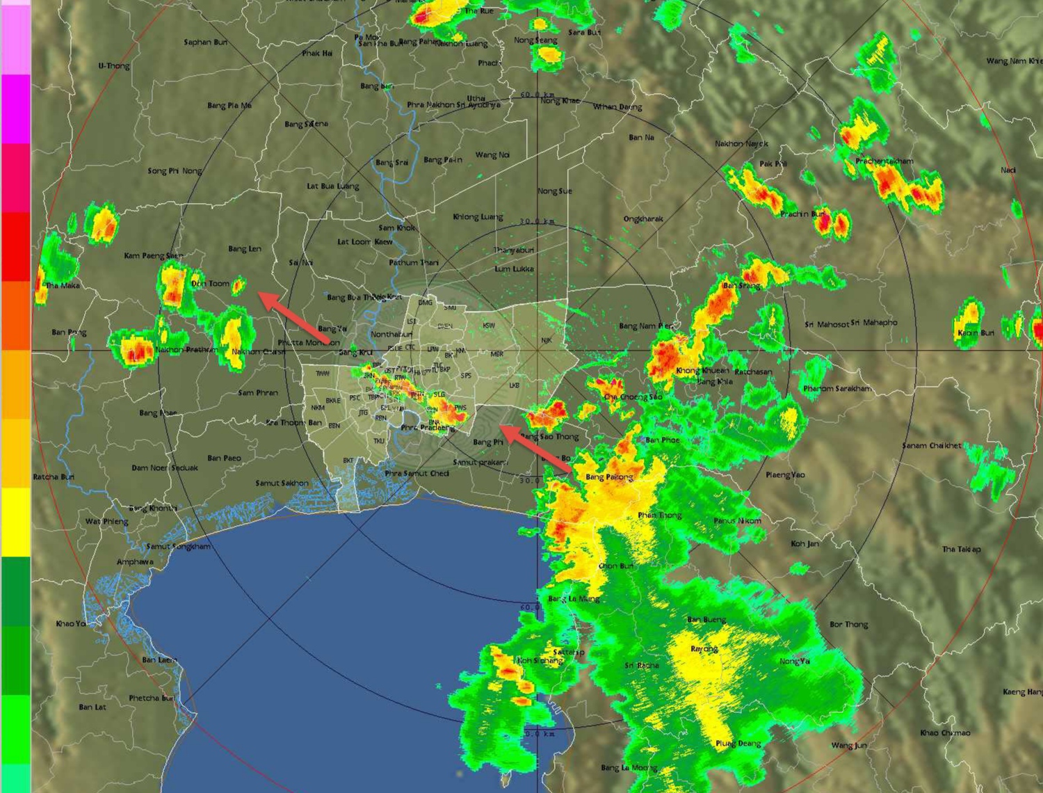 กทม.ฝนตกเล็กน้อย-ปานกลางหลายจุด หนักสุดราชเทวี