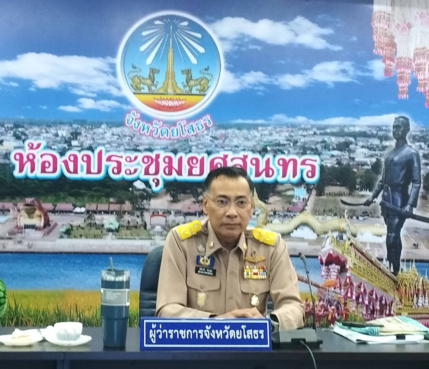พ่อเมืองยโสธรเตือนผู้ปกครองดูแลบุตรหลานช่วงอากาศร้อนลงเล่นน้ำอาจเกิดอันตราย
