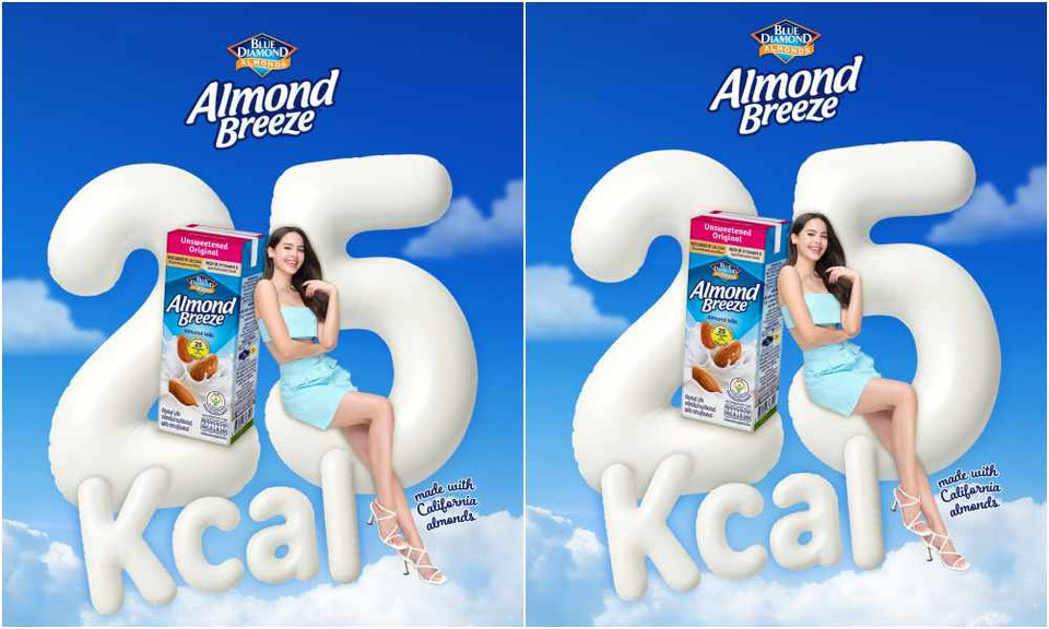 ญาญ่าเสิร์ฟพลังบวก! แบรนด์แอมบาสเดอร์ใหม่ Almond Breeze สูตร 25 kcal แคลต่ำสุดในตลาด