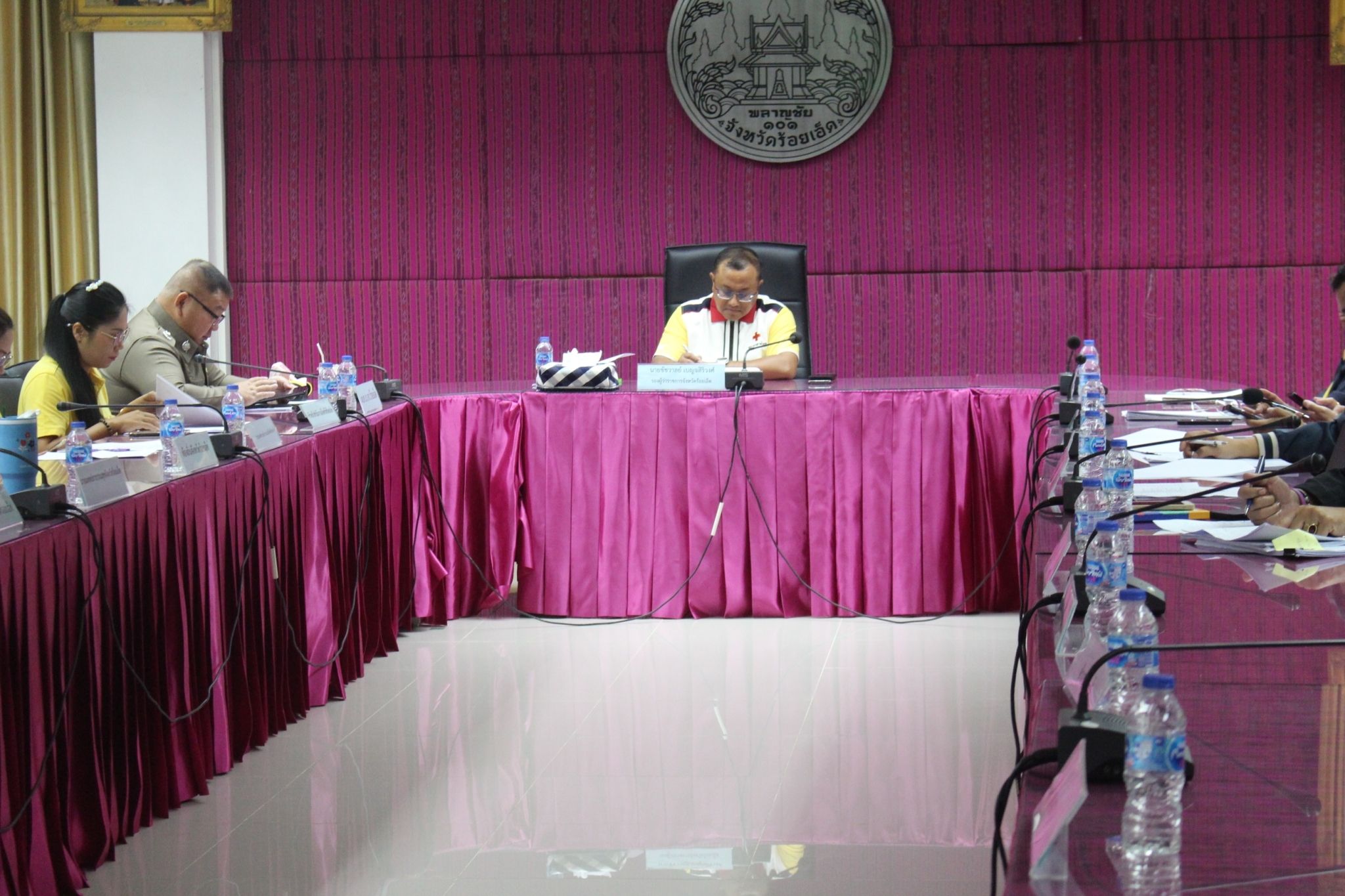 ร้อยเอ็ดร่วมประชุมชี้แจงแนวทางการป้องกันและปราบปรามยาเสพติดผ่านระบบการประชุมทางไกล
