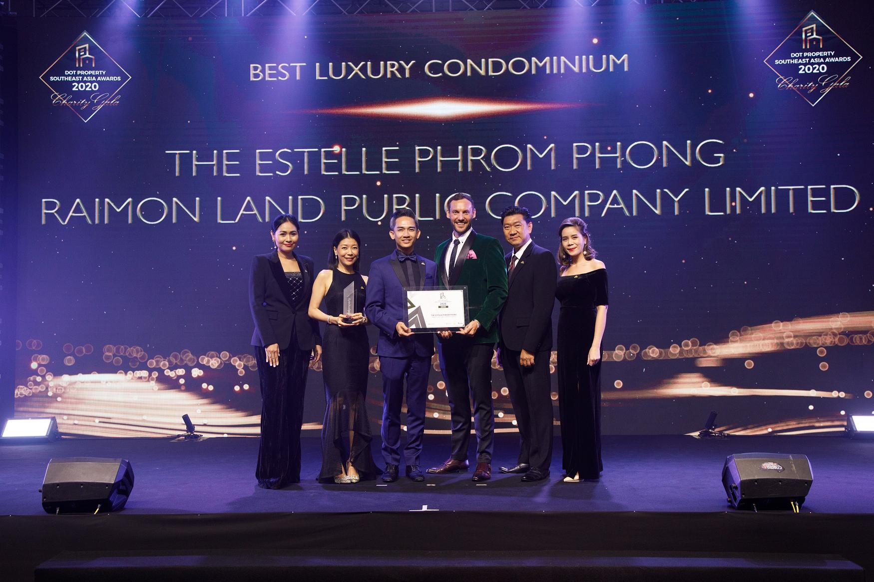 “ไรมอน แลนด์” คว้ารางวัล BEST LUXURYCONDOMINIUM Southeast Asia Awards 2020