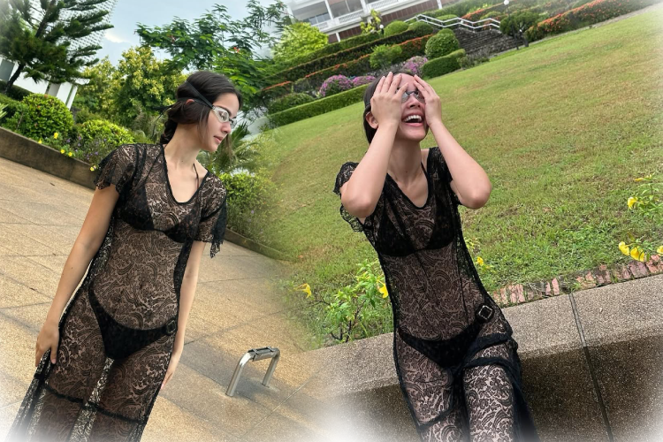 'ญาญ่า' ฮอตทะลุโซเชียล สวมเดรสซีทรูบิกินี่ดำ แฟนหนุ่ม 'ณเดชน์' คอมเมนต์หวงกลางไอจี
