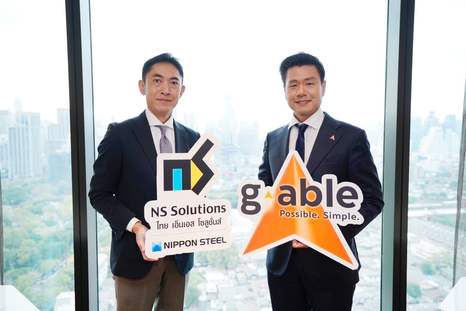 "จีเอเบิล" ลงนามข้อตกลงความร่วมมือทางธุรกิจแบบครบวงจรกับ Thai NS Solutions เสริมฐานความแกร่งด้านเทคโนโลยี ขยายฐานลูกค้าใหม่