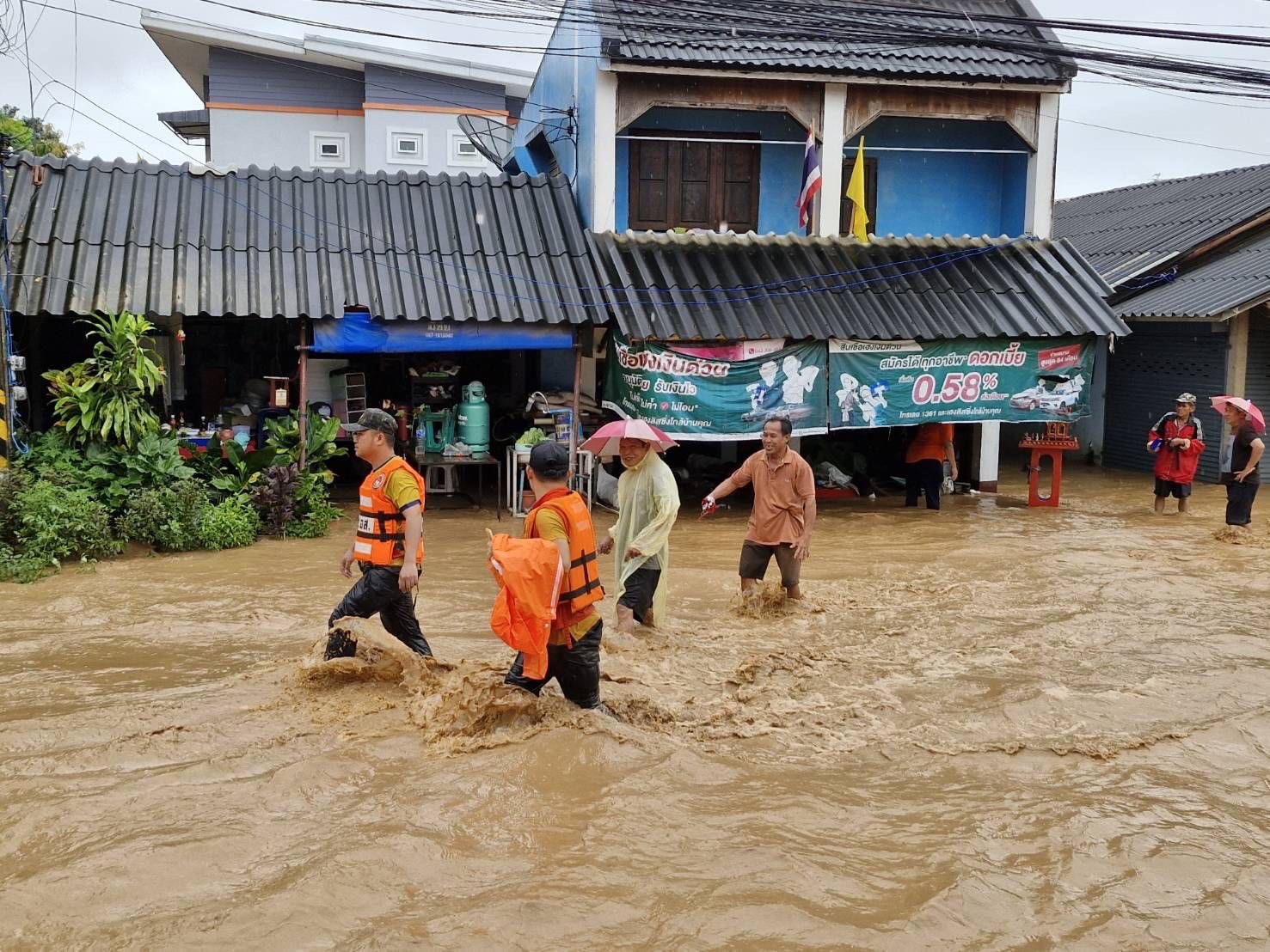 ปภ. รายงานสถานการณ์น้ำท่วมในพื้นที่ จ.เชียงราย และ ลำปาง