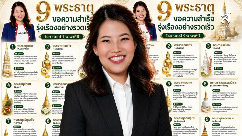 "หมอไก่" เปิดพิกัด 9 พระธาตุขอพรความสำเร็จ เสริมดวงงาน การเงิน พุ่งแรง เห็นผลไว