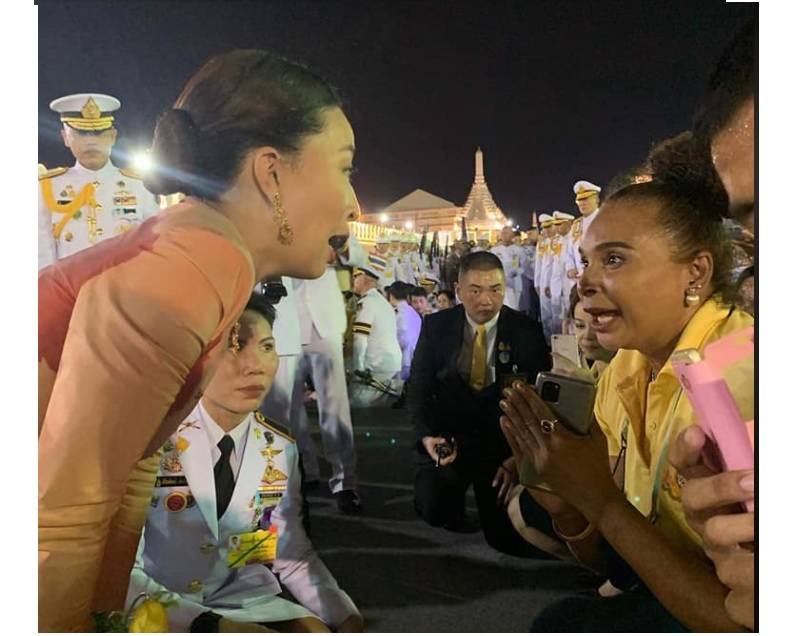 เจ้าฟ้าพัชรกิติยาภาทรงทักทายเรวดี ศรีท้าว ตรัสจำได้ว่า 'เคยสอนวิ่งสมัยทรงพระเยาว์'