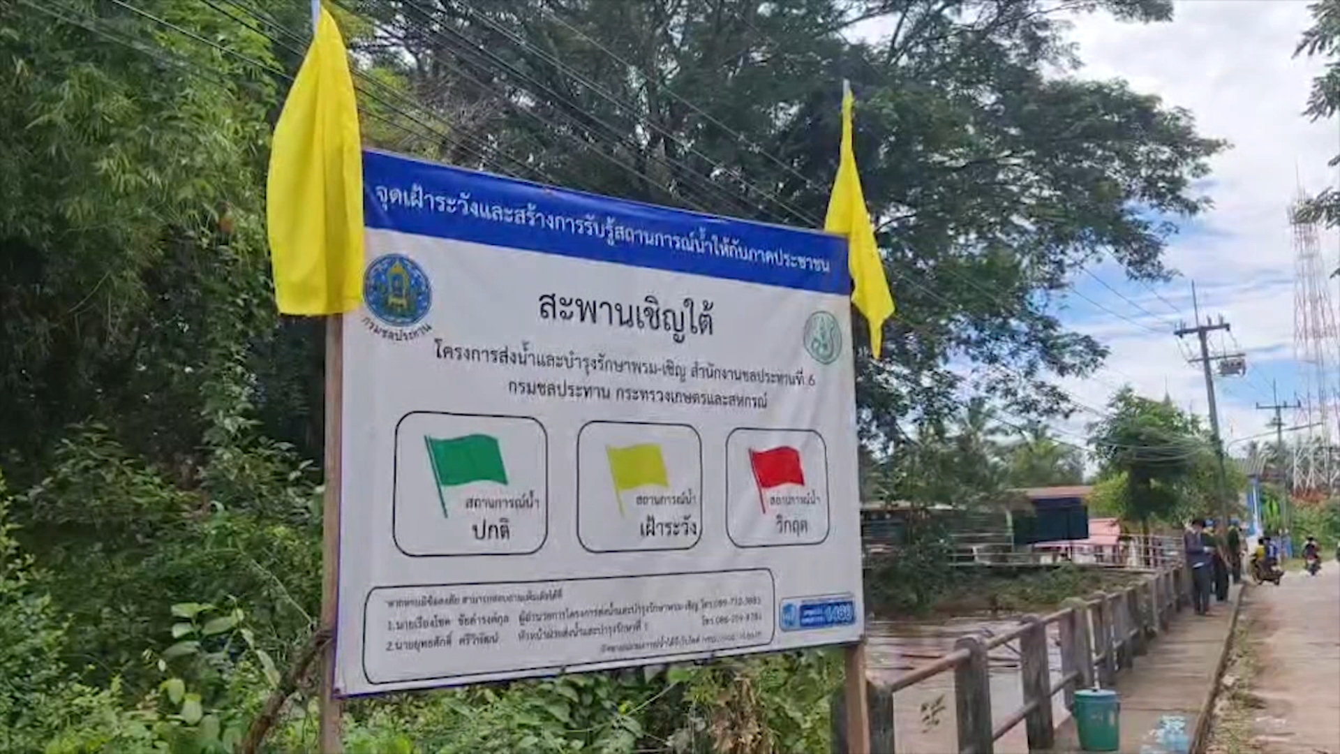 ชป.รุดตรวจสอบสถานการณ์น้ำในลุ่มน้ำเชิญ หลังพบระดับน้ำเพิ่มสูงกว่า 1 ล้าน ลบ.ม. พร้อมปักธงเหลือง เฝ้าระวังพื้นที่น้ำหลากในเขต อ.ภูผาม่าน