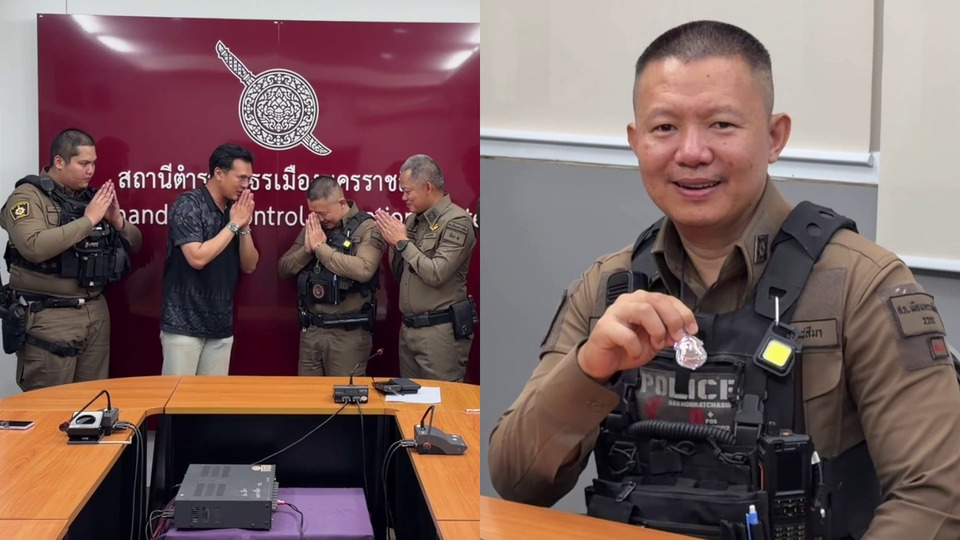 รองนายก อบจ.โคราช รับผิด หลังพุ่งชนรถสายตรวจ ดาบตำรวจรอดหวุดหวิด เชื่อบารมี "หลวงปู่สุข"