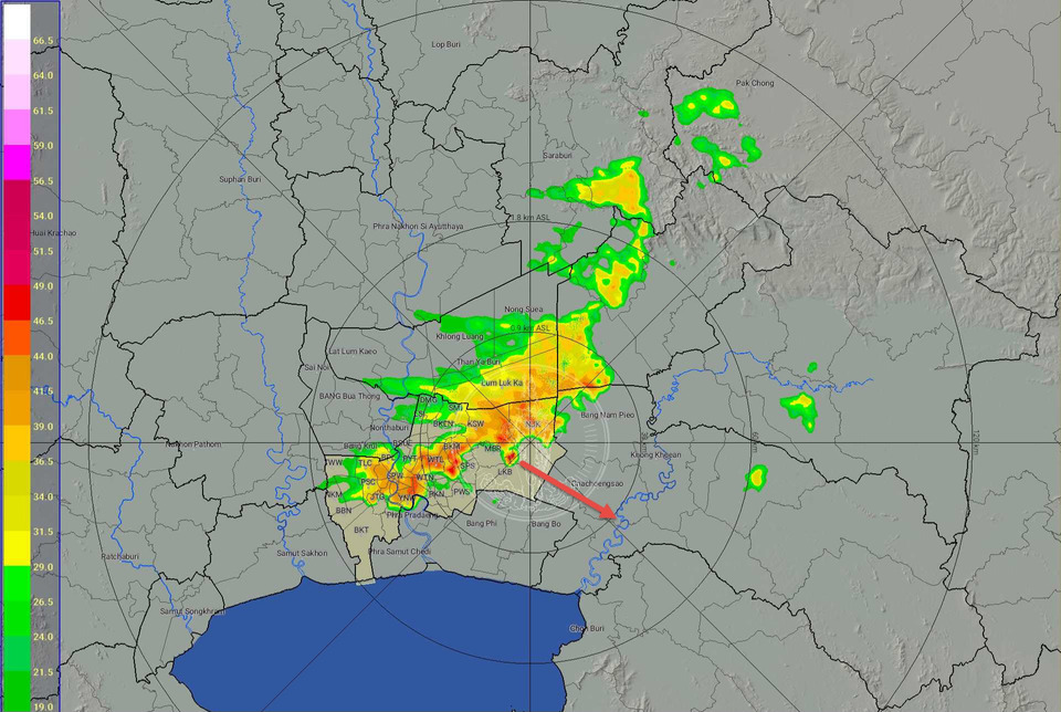ฝนปกคลุมทั่วกรุง! หลายเขตเจอฝนเล็กน้อยถึงปานกลาง สายไหมหนักสุด 
