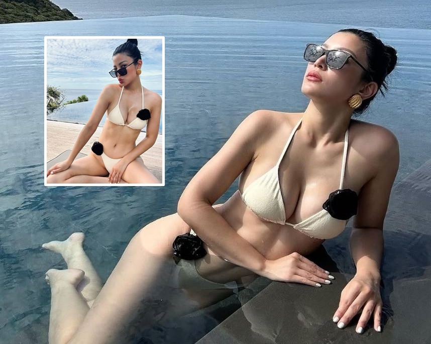 ทะเลร้อนฉ่า! "เอมมี่ มรกต" นุ่งบิกินีอวดหุ่นเซ็กซี่
