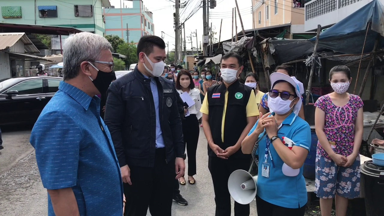 ผช.รมว.แรงงาน ลงพื้นที่ร่วมสภากาชาดไทย แจงมาตรการให้ความรู้ป้องแรงงานต่างด้าวเรื่องโควิด-19