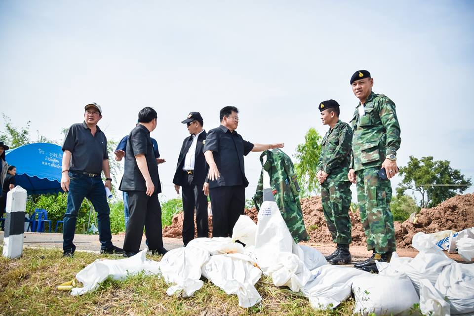กรมชลประทานเร่งซ่อมแซม-เฝ้าระวังจุดเสี่ยงน้ำกัดเซาะพนังกั้นลำน้ำชี
